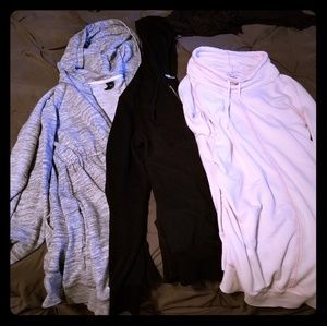 3 Maternity sweatshirts.